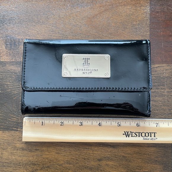 Expressions NYC Black Patent Wallet - Picture 8 of 11